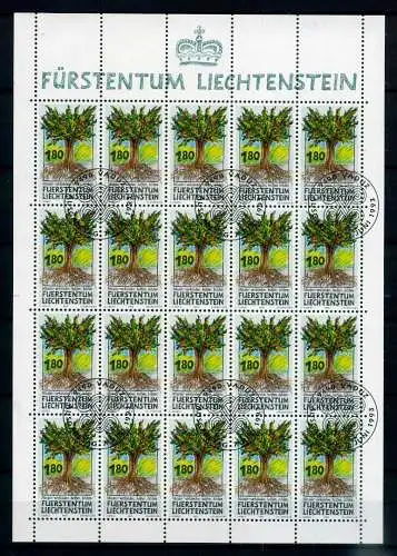 Liechtenstein Kleinbogen 1064 Bäume Ersttagssonderstempel #JG457