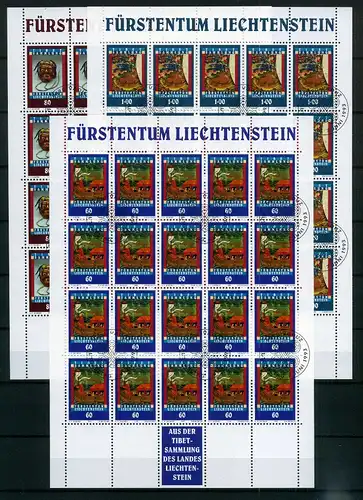 Liechtenstein Kleinbogen 1061-1063 Geschichte Ersttagssonderstempel #JG456
