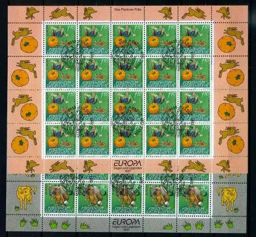 Liechtenstein Kleinbogen 1145-1146 Cept Ersttagssonderstempel #JG482