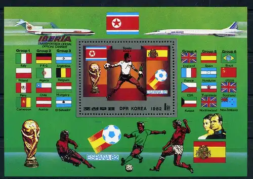 Korea Nord Block 118 postfrisch Fußball #GE542