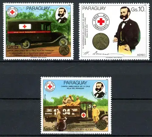 Paraguay 3895-3897 postfrisch Rotes Kreuz/ Dunant #IN685
