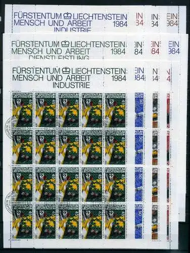 Liechtenstein KB 849-860 Arbeit Ersttagssonderstempel #JE994