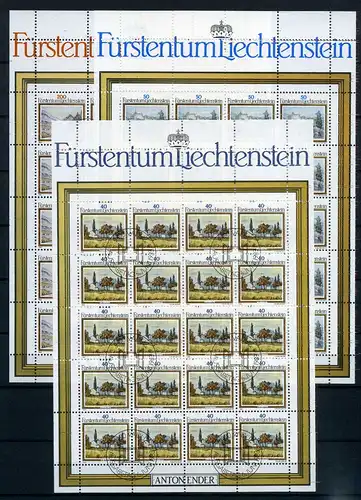 Liechtenstein Kleinbogen 821-823 Landschaft Ersttagssonderstempel #JE986