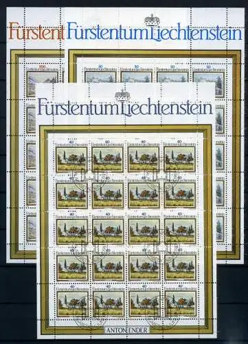 Liechtenstein Kleinbogen 821-823 Landschaft Ersttagssonderstempel #JE986