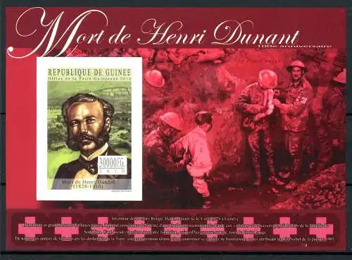 Guinea Block 1849 B postfrisch Henri Dunant #HD198