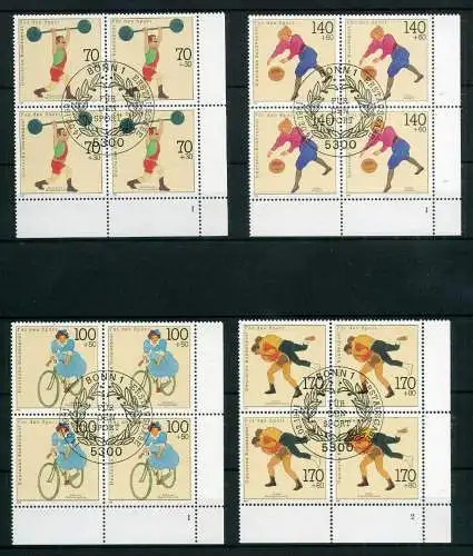 Bund 4er Block 1499-1502 Formnummer Ersttagssonderstempel #IX624