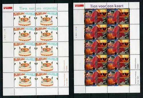 Niederlande Kleinbogen 1616-1617 postfrisch Grußmarken #IX628