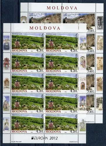 Moldawien Kleinbogensatz 793-94 postfrisch Cept 2012 #O5623