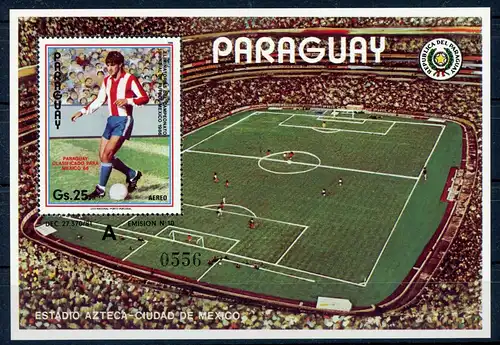 Paraguay Block 430 postfrisch Fußball #GE580