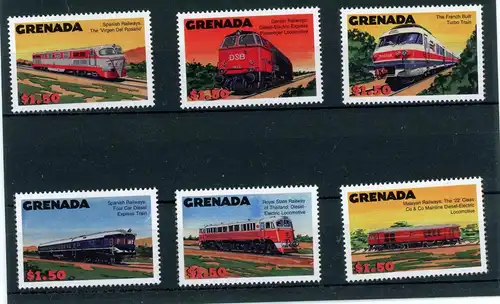 Grenada 4323-4328 postfrisch Eisenbahn #IU763