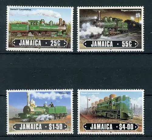 Jamaika 616-619 postfrisch Eisenbahn Lokomotive #IU769