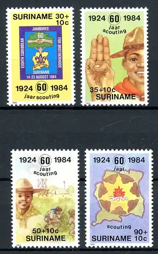 Surinam 1094-97 postfrisch Pfadfinder #IU890