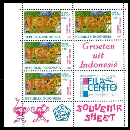 Indonesien Block 56 postfrisch Pfadfinder #IU891