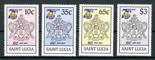 St. Lucia 728-31 postfrisch Pfadfinder #IU894