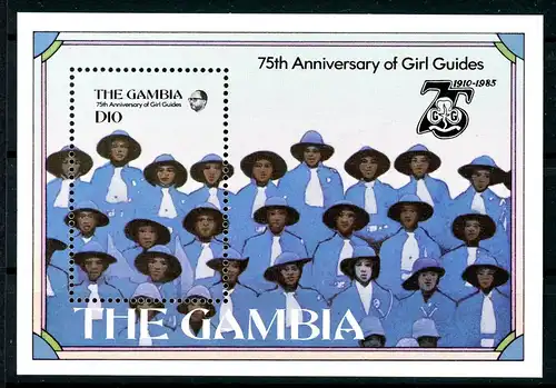 Gambia Block 19 postfrisch Pfadfinder #IU899