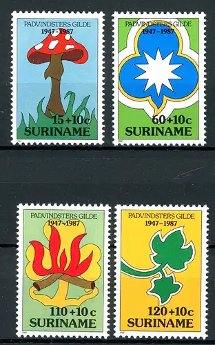 Surinam 1210-1213 postfrisch Pfadfinder #IU907