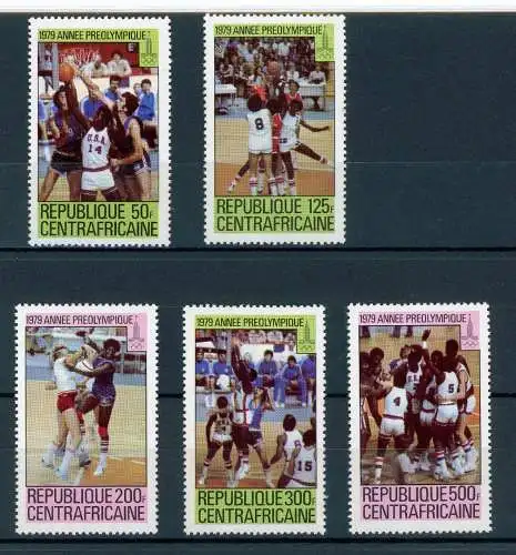 Zentralafrika 697-01 postfrisch Olympiade 1980 #JG656