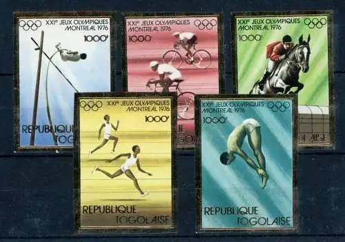 Togo 1138-1142 B postfrisch Olympiade 1976 #JJ440