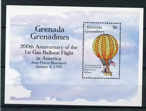 Grenada/ Grenadinen Block 291 postfrisch Luftfahrt #GI070