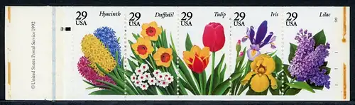 USA Markenheftchen 162 postfrisch Blumen, Blüten #IF359