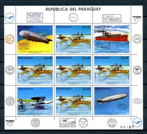 Paraguay KB 3787 postfrisch Verkehr #GI574