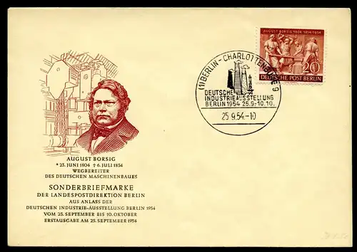 Berlin 125 Sonderstempel Ersttagesbrief/FDC #IN634