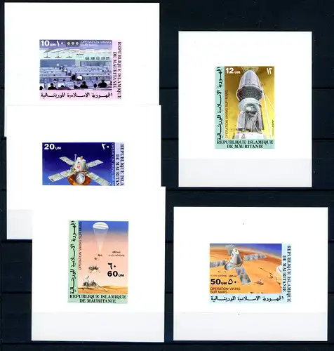Mauretanien Einzelblöcke 552-556 postfrisch Weltraum #IX289