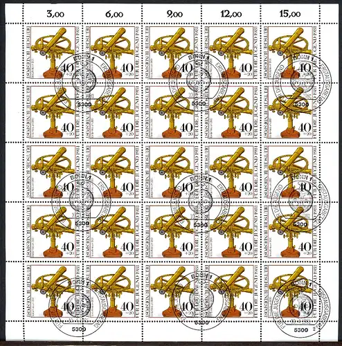 Bund 25er Bogen 1090 Formnummer 2 Ersttagssonderstempel #BW5228