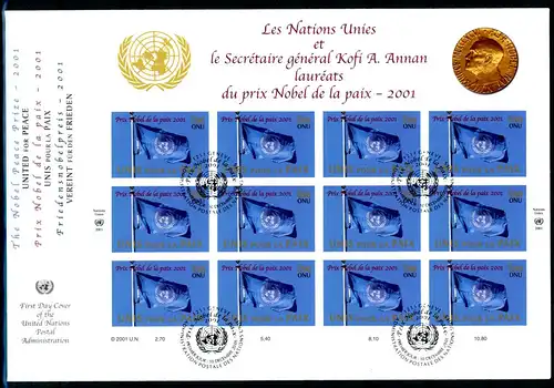 UNO Genf KB UNPA 432 Flaggen Ersttagesbrief/FDC #IX294