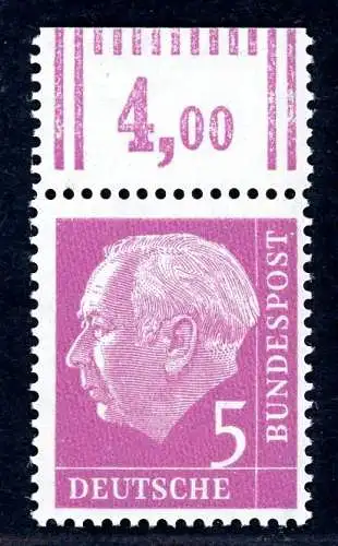 Bund Dauerserie/ DS Heuss I 179 y W OR postfrisch geprüft #JE817