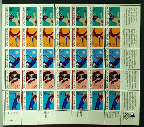 USA ZD-Bogen 2241-2245 postfrisch Olympiade 1992 #BW7649