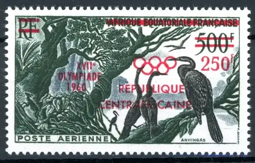 Zentralafrika 26 postfrisch Olympia 1960 Rom #HL061
