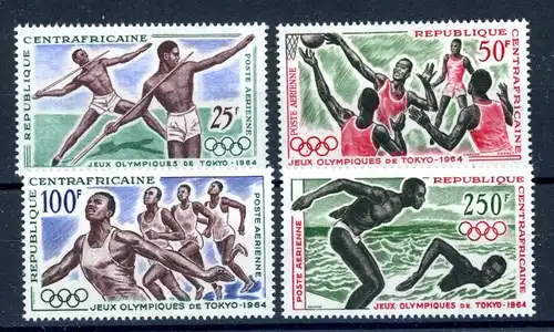 Zentralafrika 59-62 postfrisch Olympia 1964 Tokio #HL082