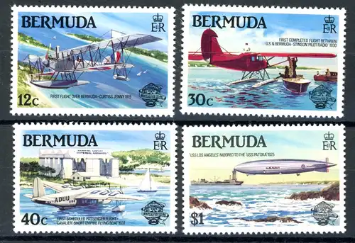 Bermuda 430-433 postfrisch Flugzeuge #GI215