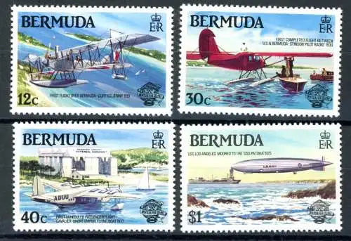 Bermuda 430-433 postfrisch Flugzeuge #GI215