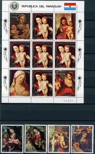 Paraguay 4169-4173 + KB postfrisch Kunst #IX325