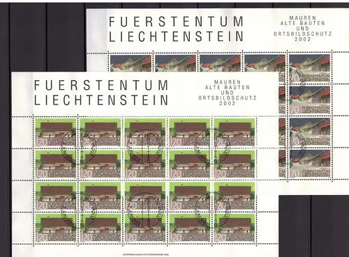 Liechtenstein Kleinbogen 1294-1295 gestempelt #JG511