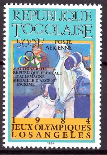 Togo 1780 postfrisch Olympia #HL136