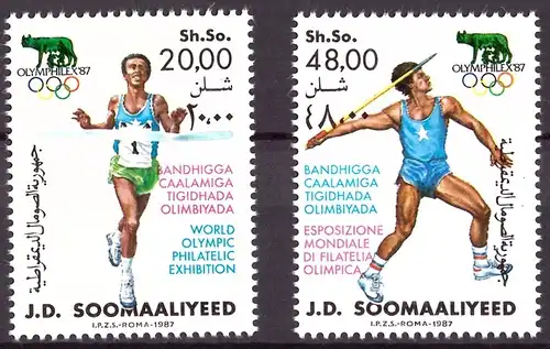 Somalia 398-399 postfrisch Olymphilex 1987 #HL138