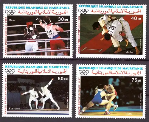Mauretanien 906-09 postfrisch Olympia 1988 Seoul #HL155