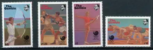 Gambia 758-61 postfrisch Olympia #HL111