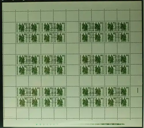 DDR Markenheftchenbogen MHB 20 L gestempelt #BW5500