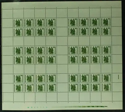 DDR Markenheftchenbogen MHB 20 L postfrisch #BW5501