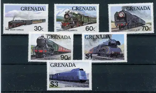 Grenada 1153-1158 postfrisch Eisenbahn #IU848
