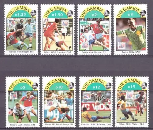 Gambia 1769-1776 postfrisch Fußball WM 1994 #GE617