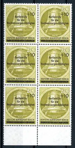 Berlin 6er Blöcke 155 postfrisch Unterrand #OZ1782