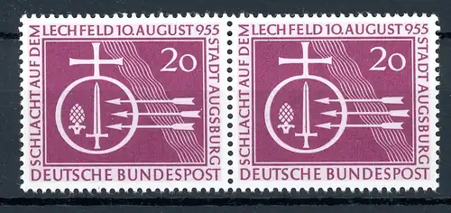 Bund waag. Paar 216 postfrisch #O5665