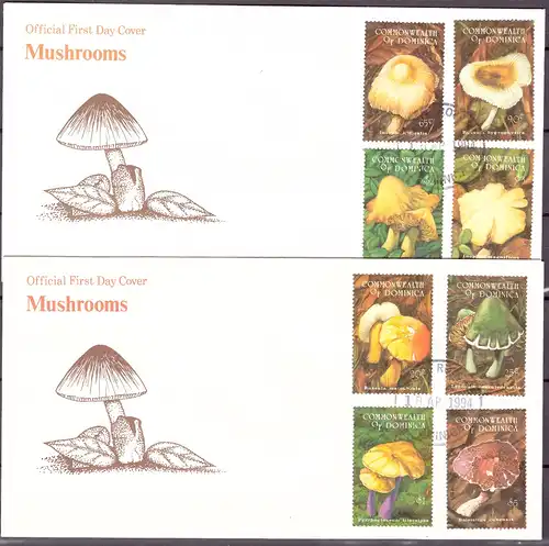 Dominica 1824-1831 Pilze Ersttagesbrief/FDC #IJ018