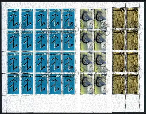 Liechtenstein Kleinbögen 1220-1222 Ersttagssonderstempel #JG497