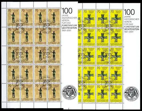 Liechtenstein Kleinbogen 1266-1267 Ersttagssonderstempel #JG504